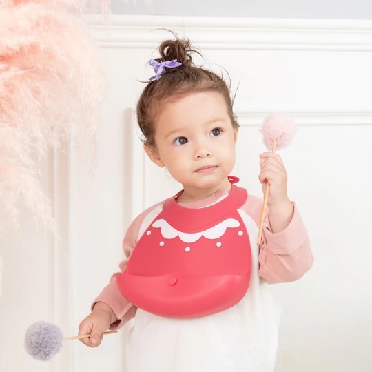 VIIDA-The Dreamy Series Baby Bib (Raspberry Red)