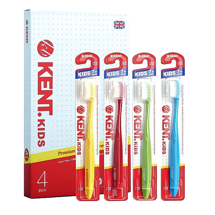 KENT 優質兒童牙刷 (4支裝) 7yrs+
