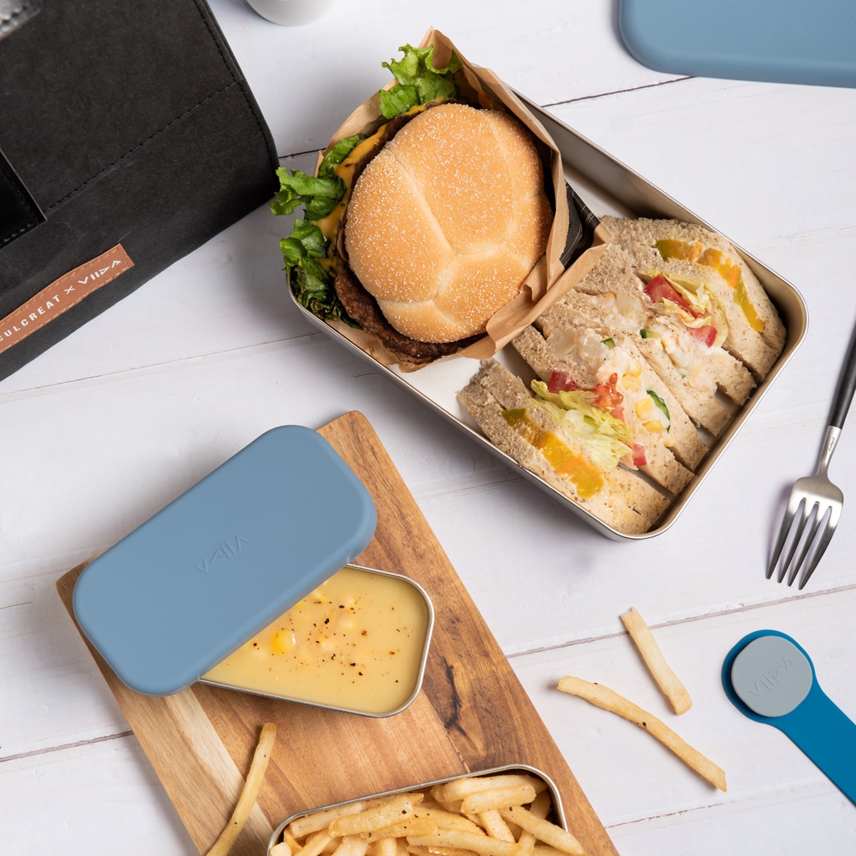 VIIDA - Morgen Kasten Lunchbox - Midnight Blues