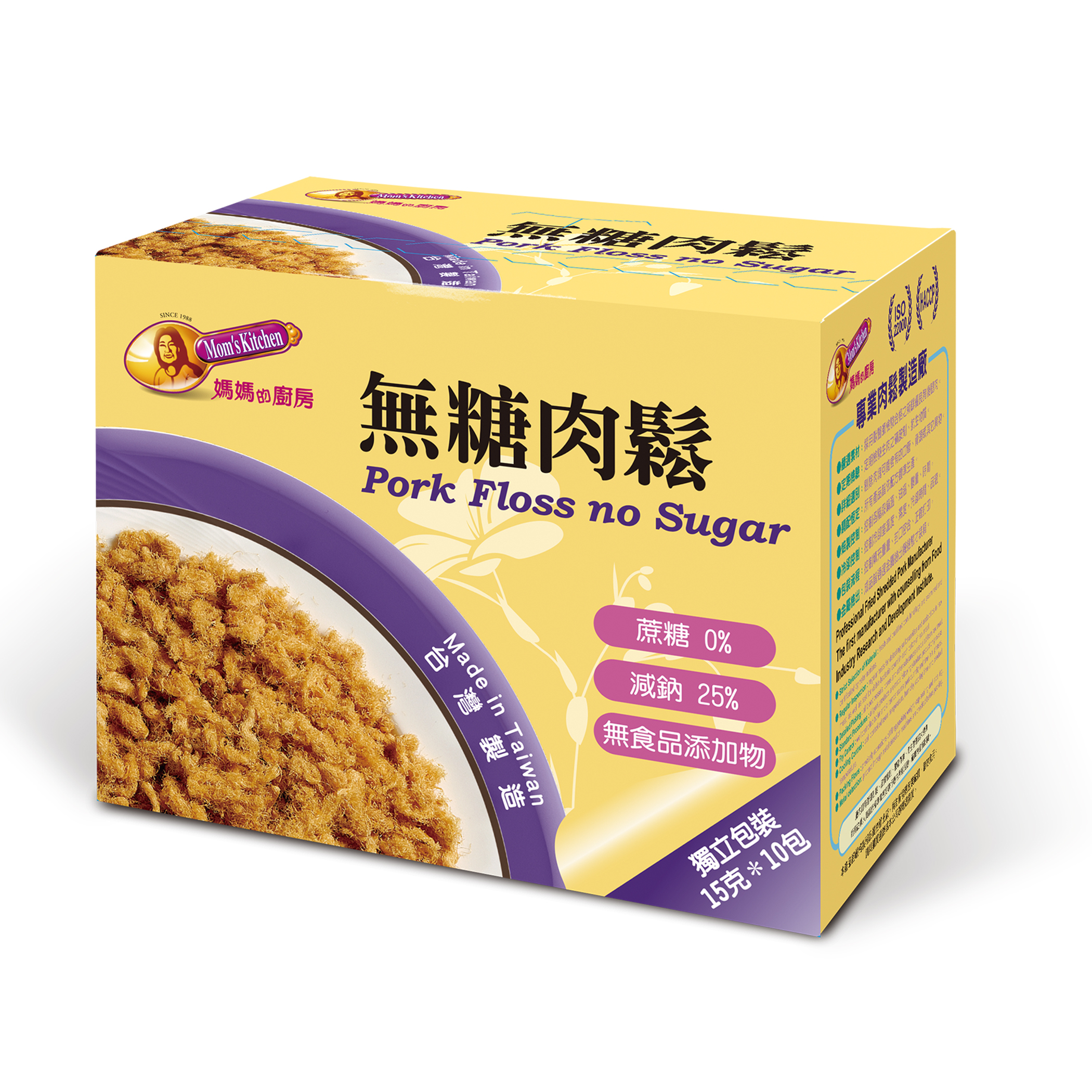 媽媽的廚房 無糖肉鬆15g x 10入