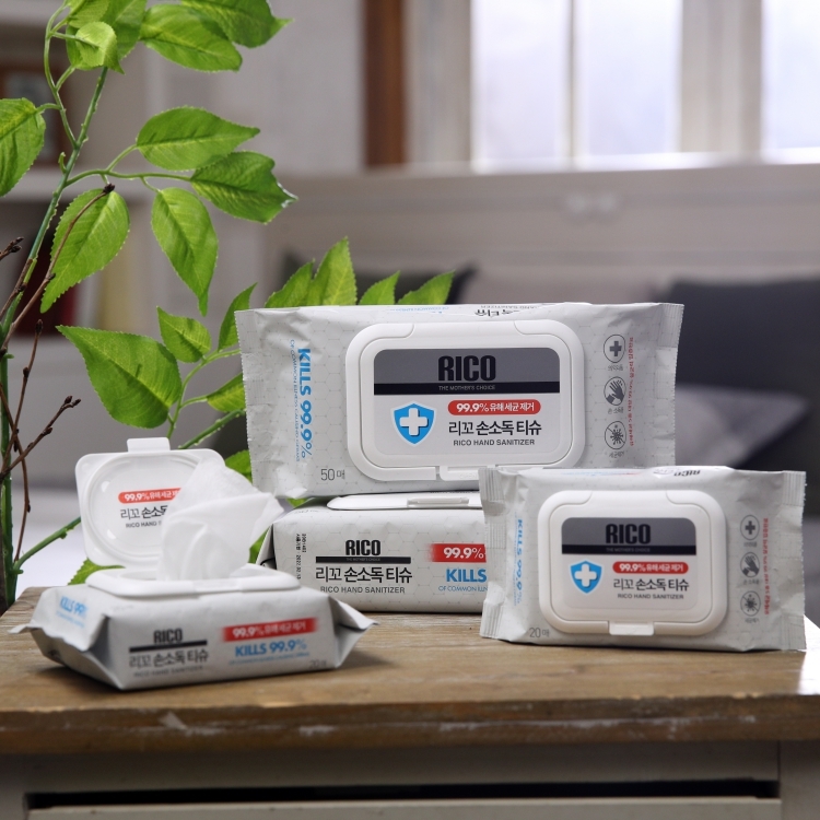 RICO - 99.9% Hand Sanitizing Wipes (50's)