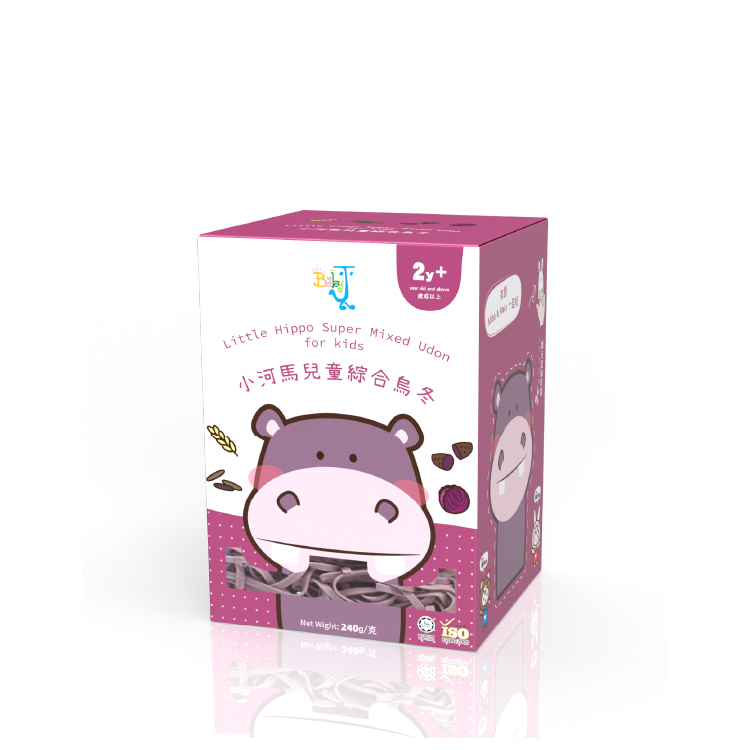 Baby J 小河馬兒童綜合烏冬 240g *2yr+