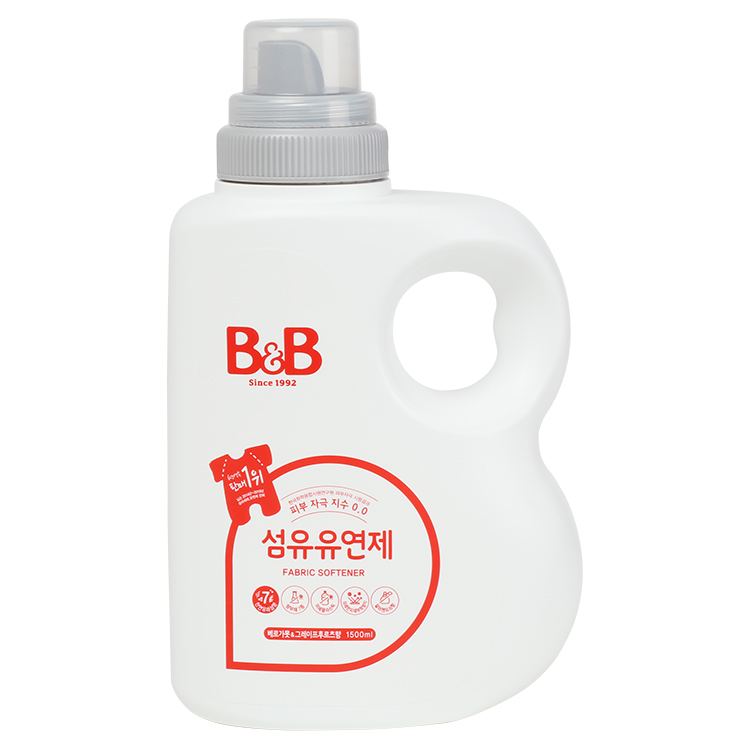B&B 嬰幼兒天然抗菌衣物柔順劑 (香檸檬&柚子味) 1500ml