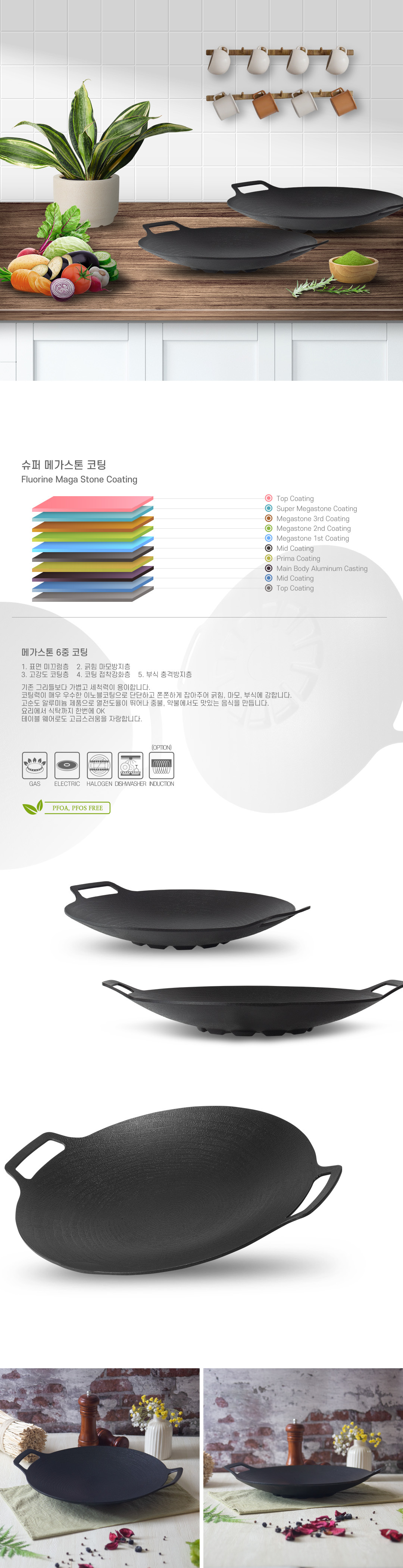 Four Seasons不沾年輪迷你燒烤盤(深型) 36cm IH “可用於電磁爐”-適合野外用