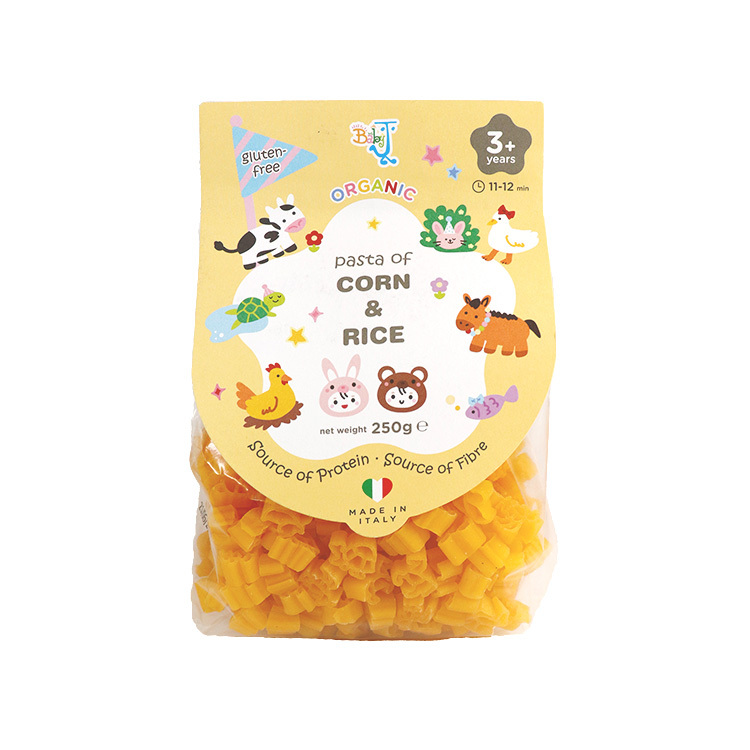 Baby J  Organic Pasta of Corn & Rice for Kids (animals shape) 250g