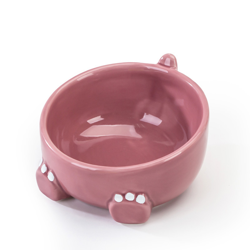 恐龙脚丫陶瓷碗 斜角设计 13cm 直径 7cm 高