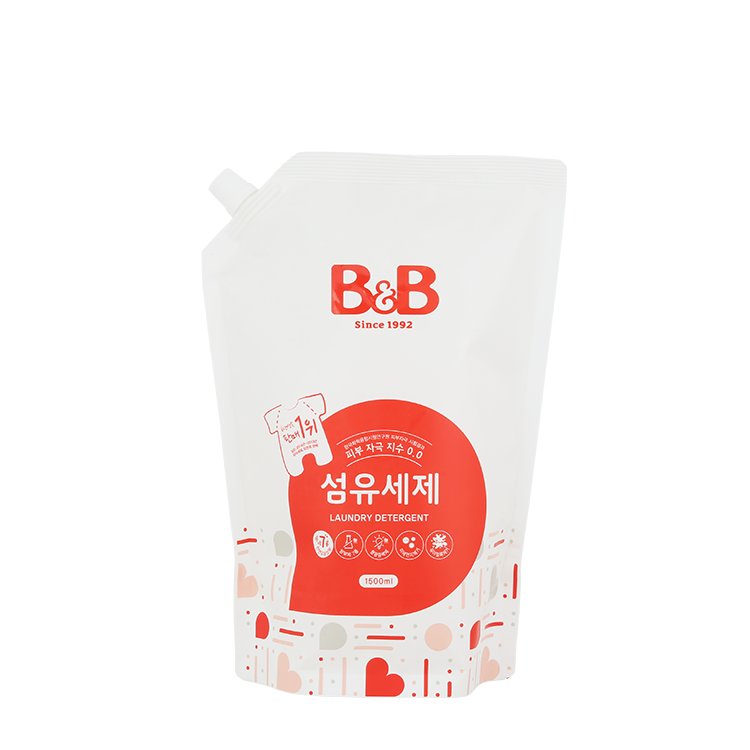 B&B 嬰幼兒天然抗菌洗衣液-補充裝 1500ml