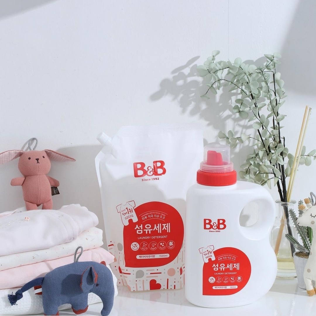 B&B 嬰幼兒天然抗菌洗衣液-補充裝 1500ml