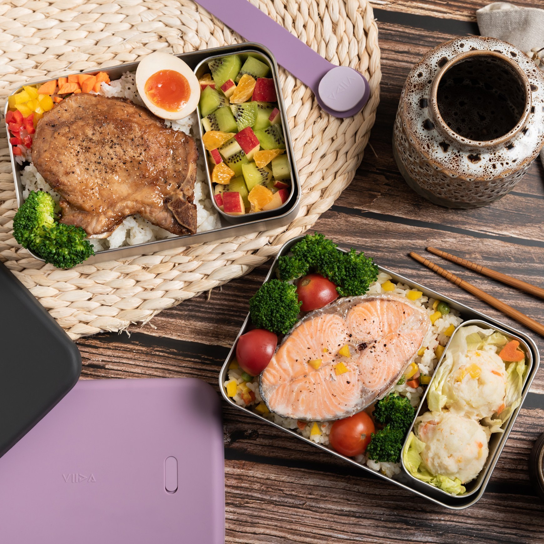 VIIDA Kasten不鏽鋼便當盒 (葡萄紫)