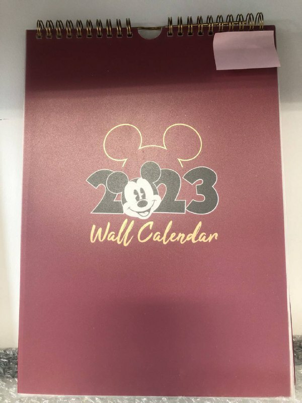 [S] PRIMARK MICKEY WALL CALENDAR,RED, 991049539 (SZZ151)