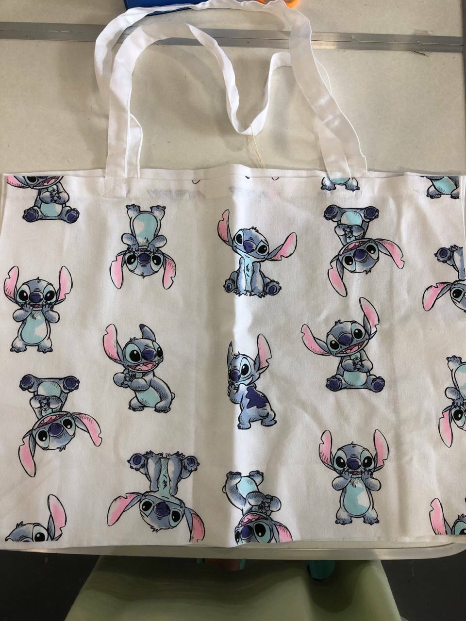 [S] PRIMARK STICH TOTE BAG,WHITE, 991057458 (SZZ149)