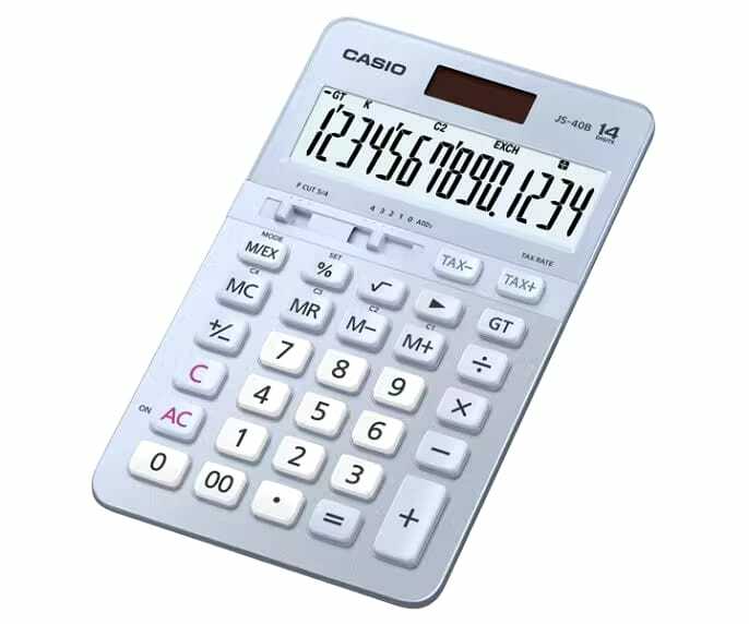 Casio實用計算器 纖巧桌上型JS-40B