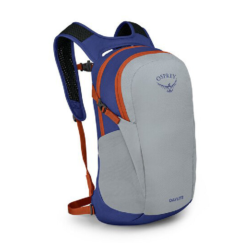 Osprey 美國 Daylite® Plus 13L 登山背包 多袋/後背/登山 銀灰/藍莓 71OS005130