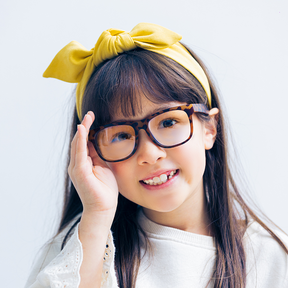 AENI iLO兒童濾藍光眼鏡7-12y 焦糖琥珀