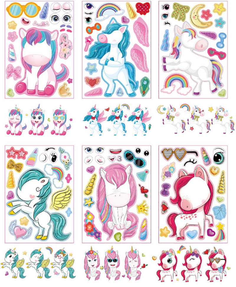 現貨區 獨角獸拼圖貼紙 CM2203003