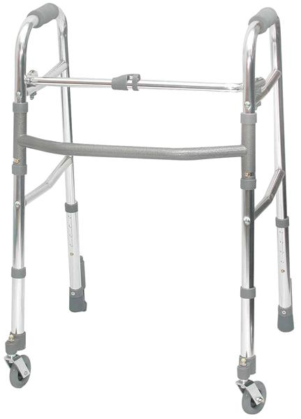 金馬摺合式輪子助行架 28"-32" (3"萬向轆)