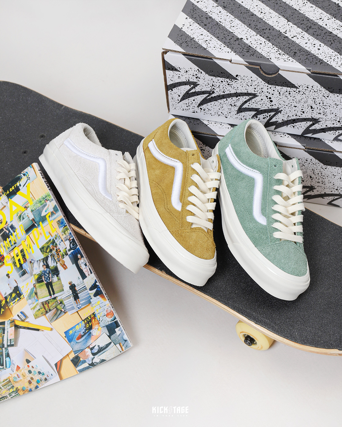 [特價售出無退換] 男女鞋 VANS OG STYLE 36 LX 立體刺繡 麂皮 板鞋 休閒鞋 燕麥白【VN0A4BVEQJM】土黃色【VN0A4BVEZ7J】莫藍迪綠【VN0A4BVEY7V】