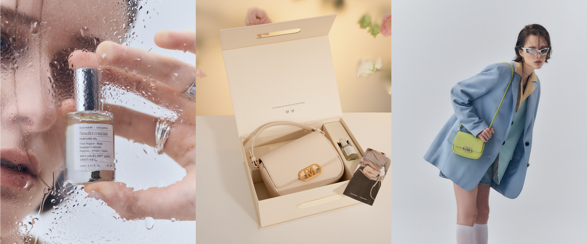 ROBINMAY 在 2023 情人節推出野莓之地斜背包，圓弧的包型剪裁，帶出整體俏皮可愛。