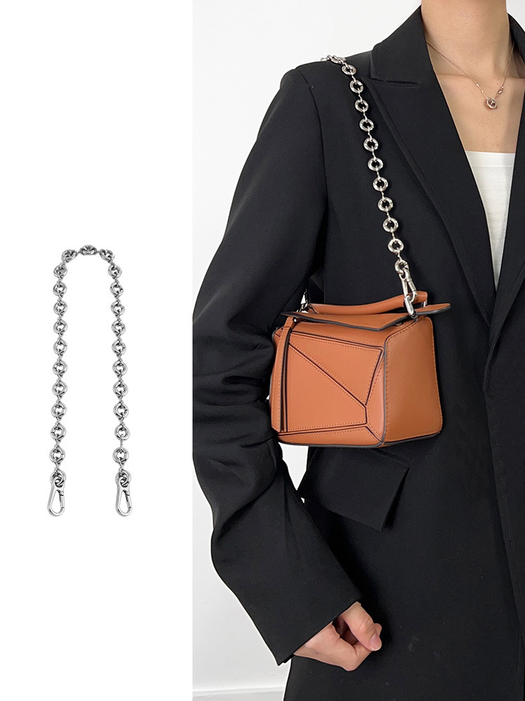 loewe鑼意威甜甜圈鏈條幾何包包肩帶改造金屬包鏈配件