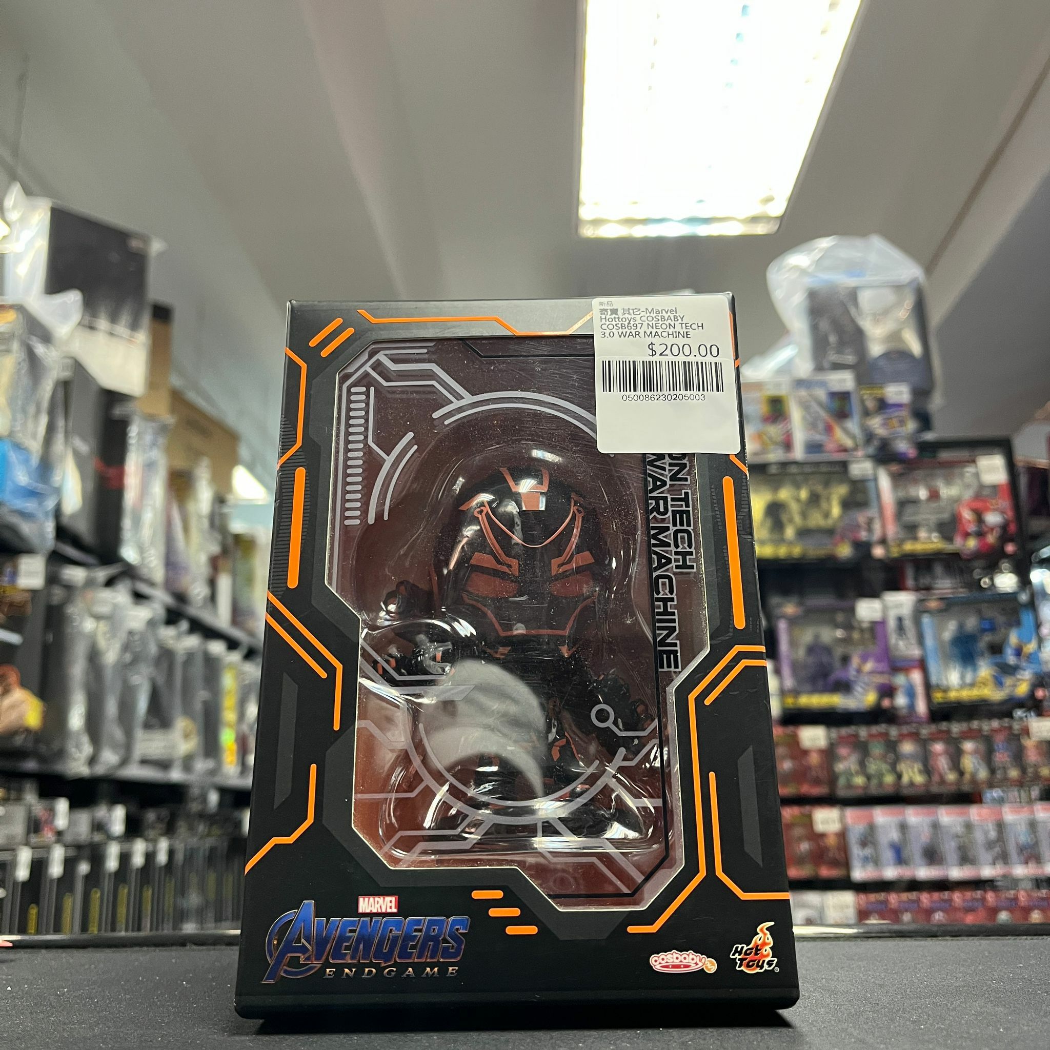 寄賣 其它-Marvel Hottoys COSBABY COSB697 NEON TECH 3.0 WAR MACHINE