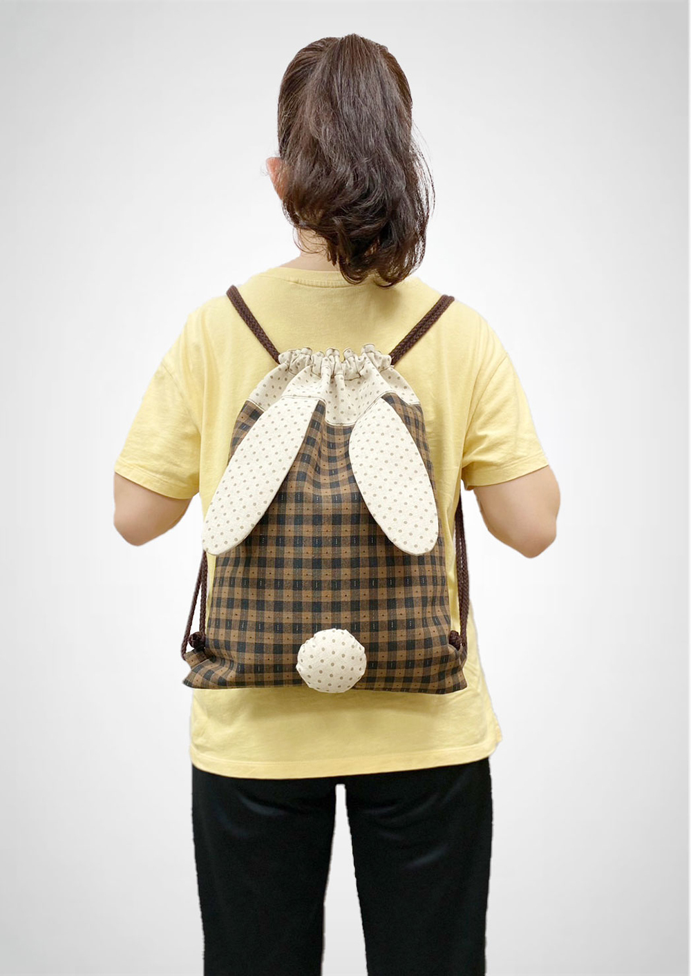 販售原尺寸【紙型】(兔寶貝束口後背包)