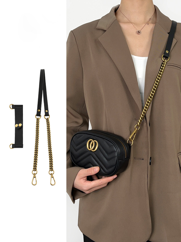 G古池腰包改造肩帶包包斜挎鏈條配件腋下替換包鏈單買