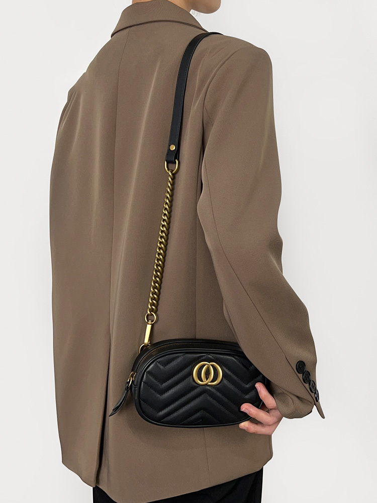 G古池腰包改造肩帶包包斜挎鏈條配件腋下替換包鏈單買