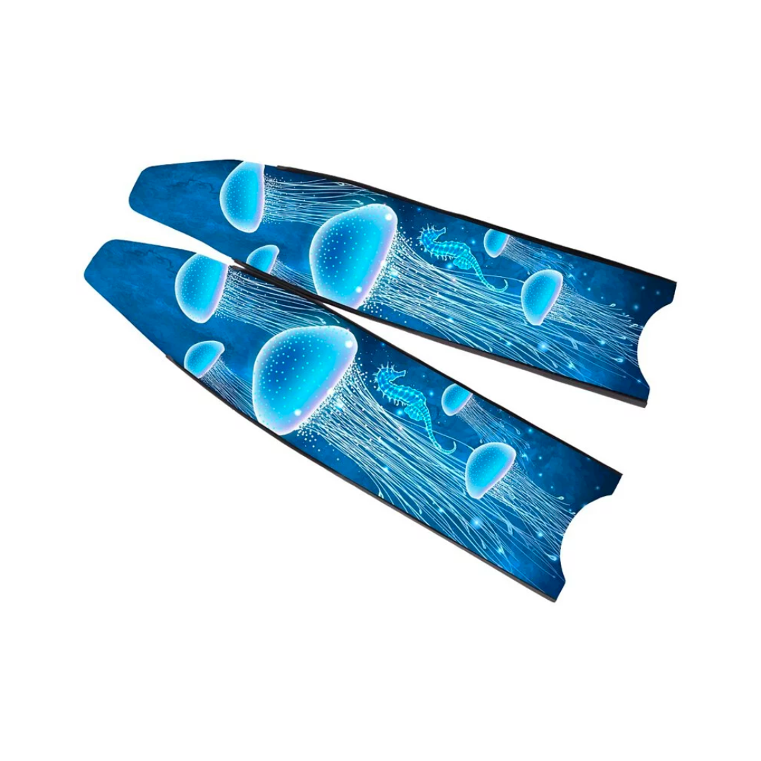 ▲Leaderfins 玻纖長蛙板-深海水母 限量版