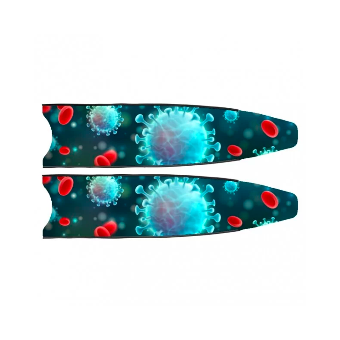 ▲Leaderfins 玻纖長蛙板-呼喊肺炎 限量版