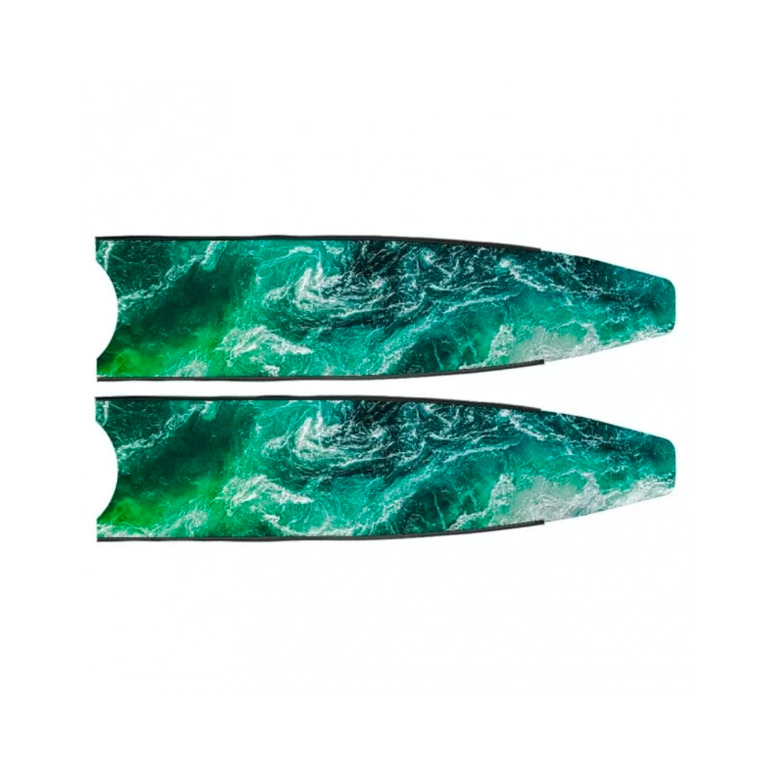 ▲LEADERFINS 全碳纖維蛙鞋板-碳纖碧波