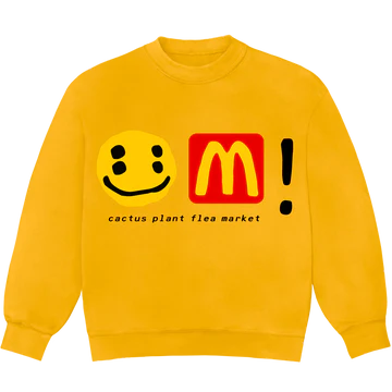 CACTUS PLANT FLEA MARKET CPFM McDonald's 麥當勞 icons! crewneck 大學T