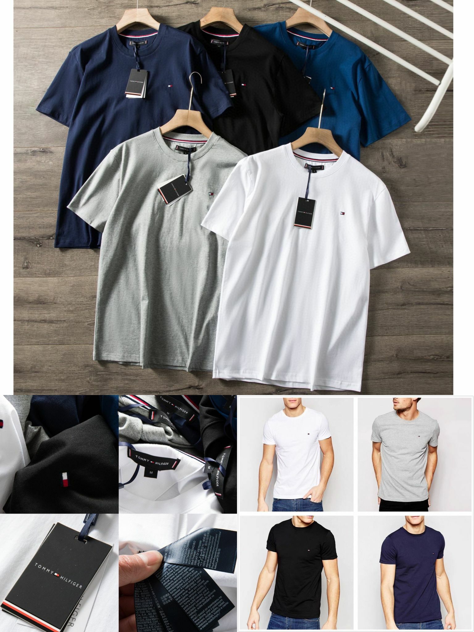 Tommy 五色刺繡小標T恤 🉑️情侶-2203923