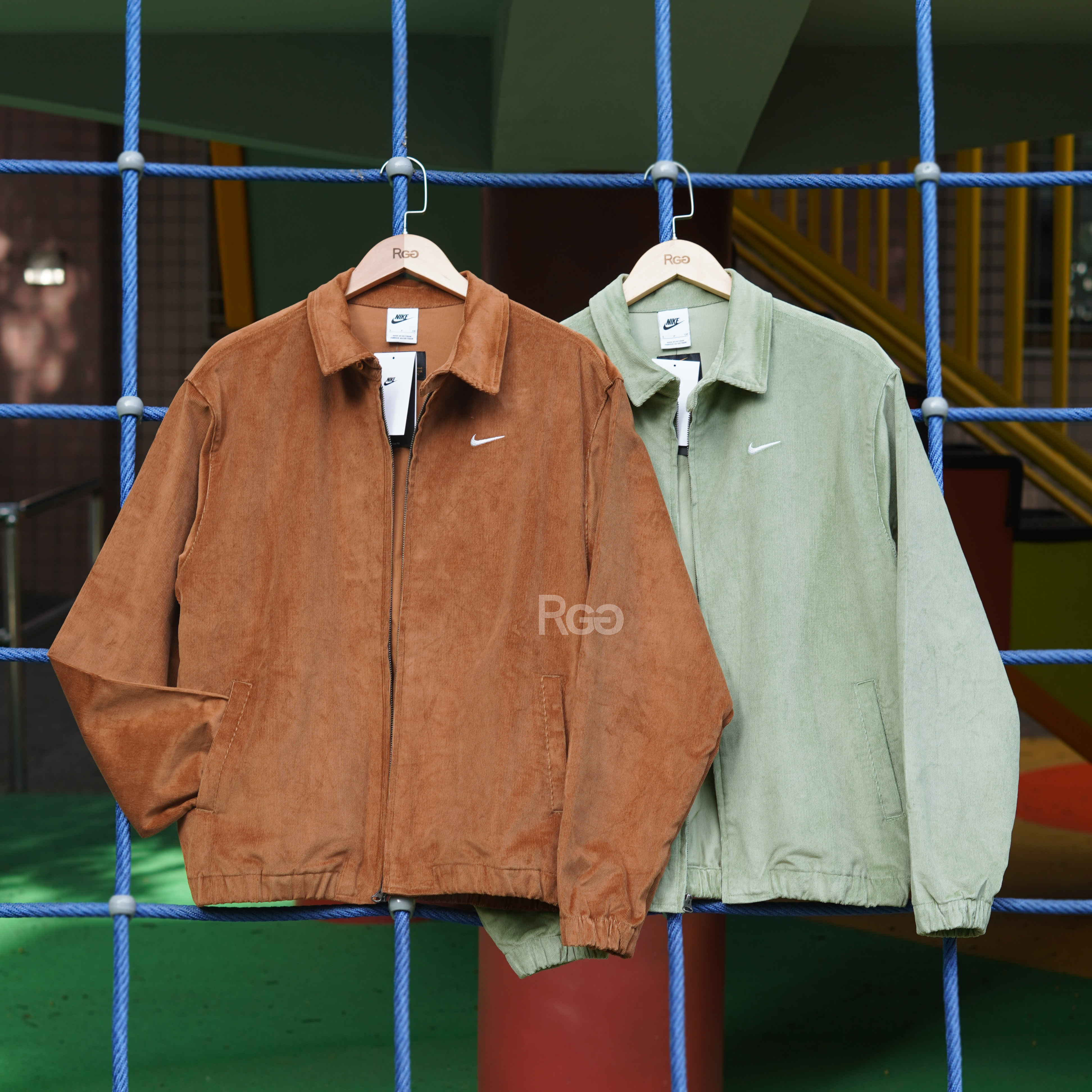 Nike Life Harrington 單勾 燈芯絨 立領外套 (DX9071)