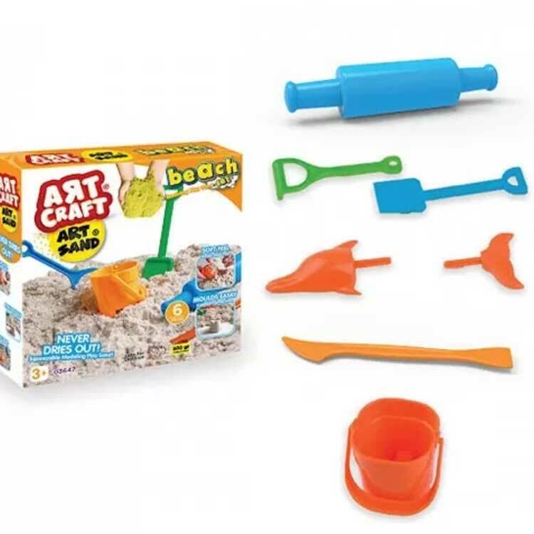 Dede Kinetic Sand - ART CRAFT 500G BEACH SET MODELLING PLAY SAND SET