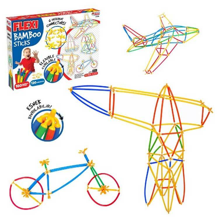 Dede Kinetic Sand - FLEXI BAMBOO STICKS 300 PCS