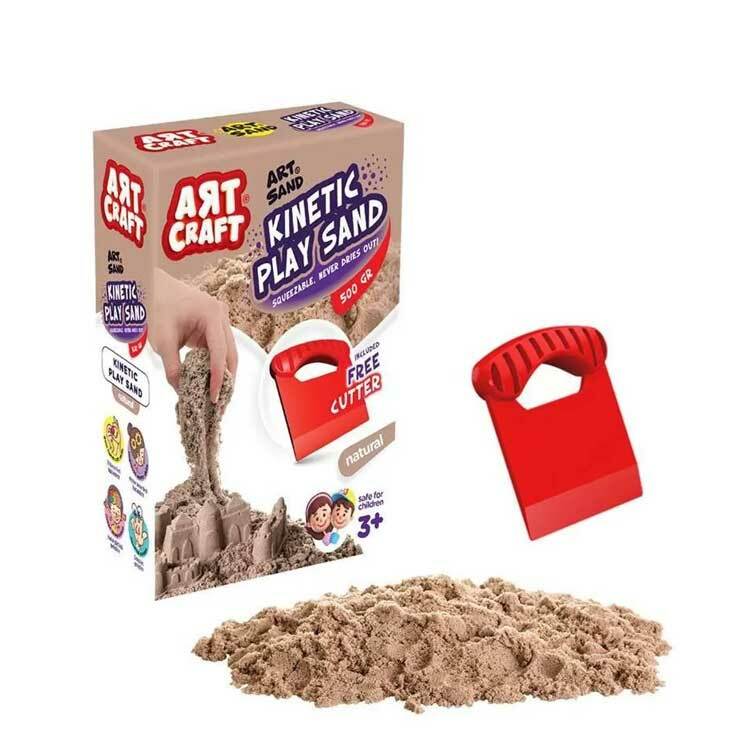 Dede Kinetic Sand - ART CRAFT NATURAL 500G ACCESSORIES MODELLING PLAY SAND SET