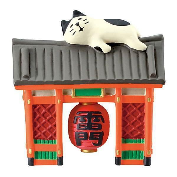 日本Decole Concombre系列 淺草雷門打瞌睡貓