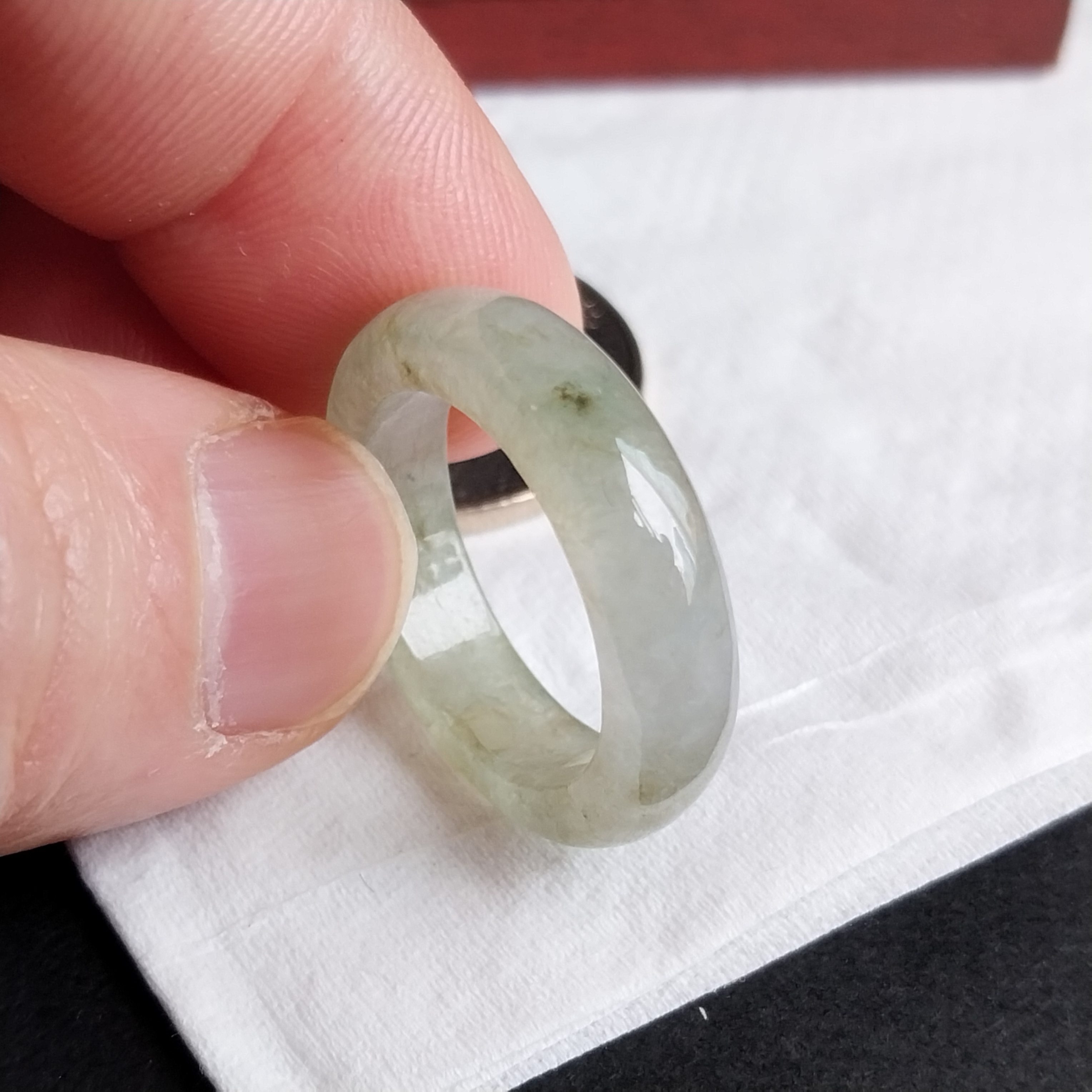 J2116 冰晴水綠介指環 (18.1mm內直徑)