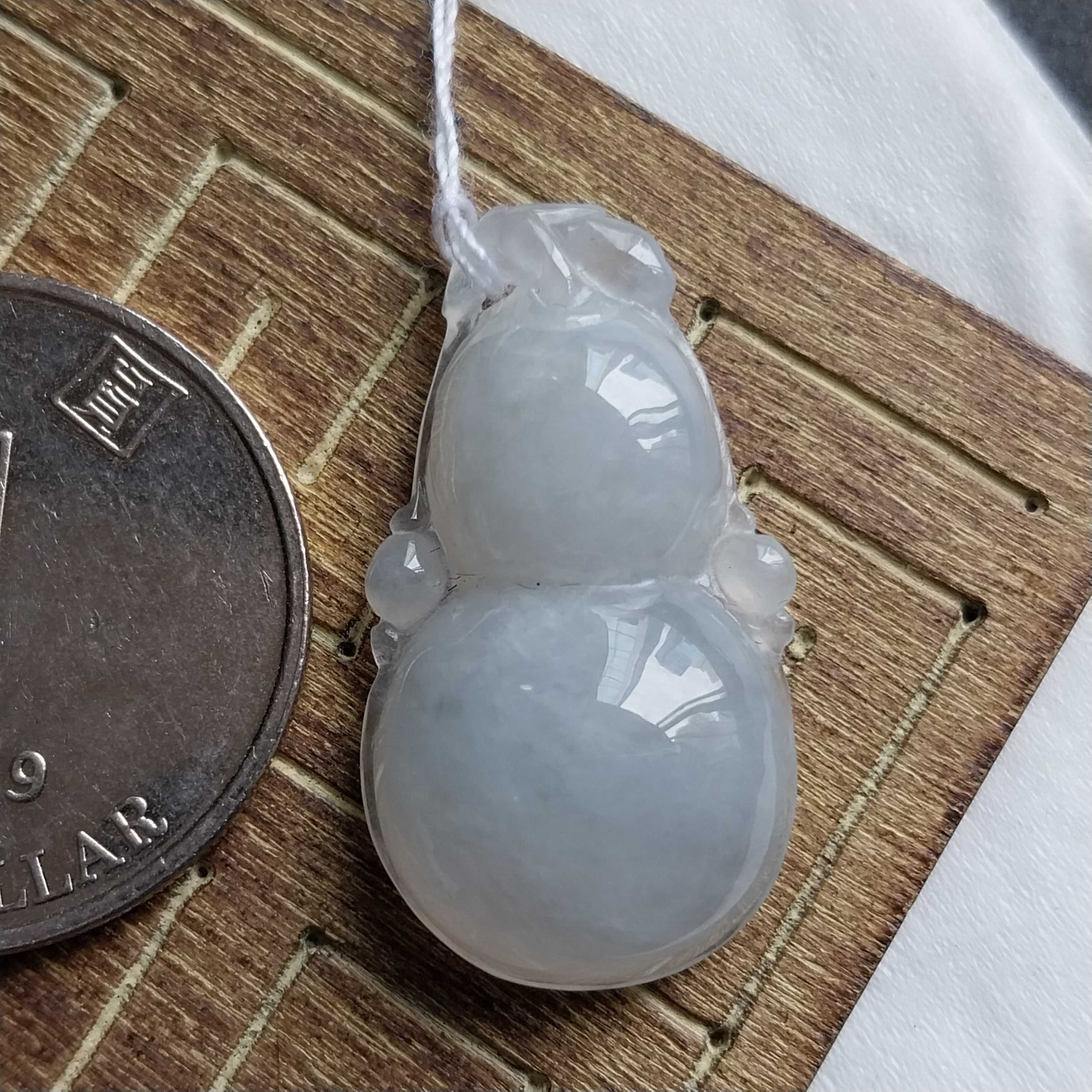 JK619 冰糯白葫蘆吊墜