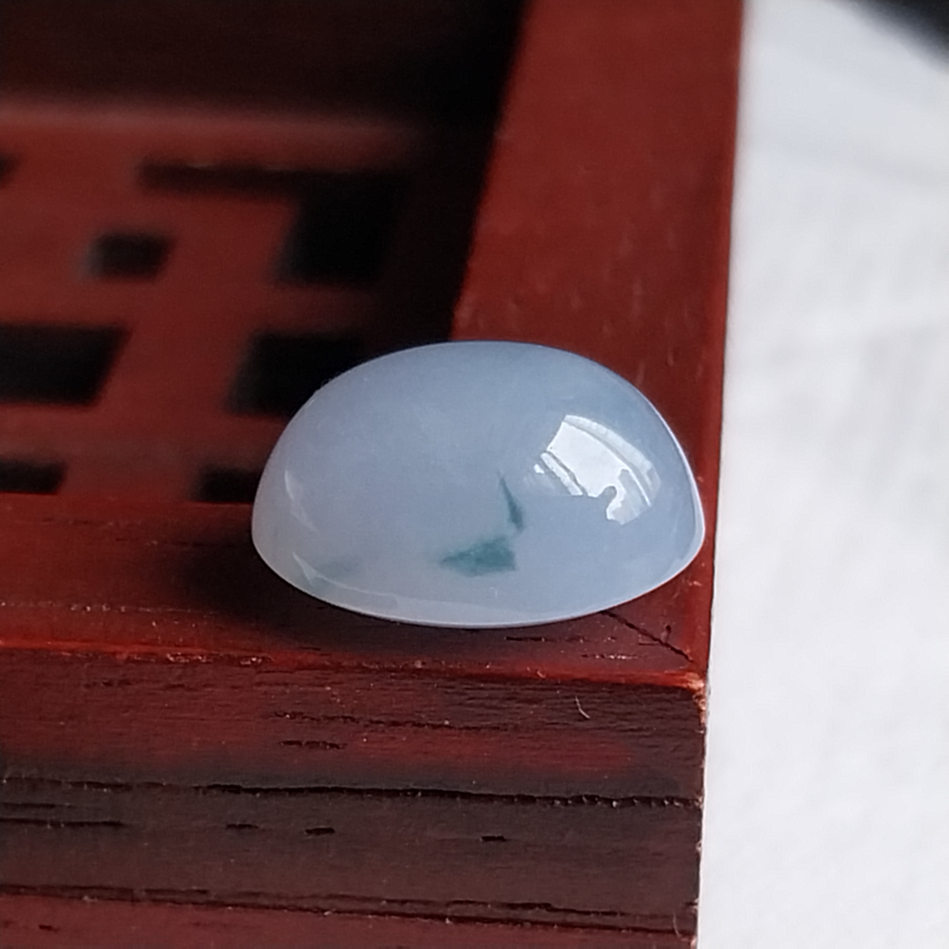 J1051 冰紫飄綠旦戒面