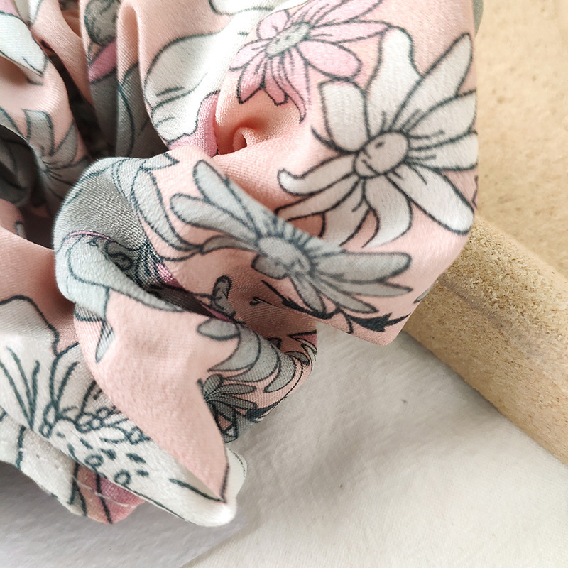 法式春夏雪紡皺布大橡根圈