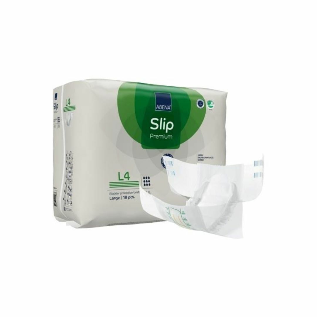 Abena 雅保 - Slip Premium L4 特強夜用成人紙尿片 (大) | (原箱4包 x 12片)