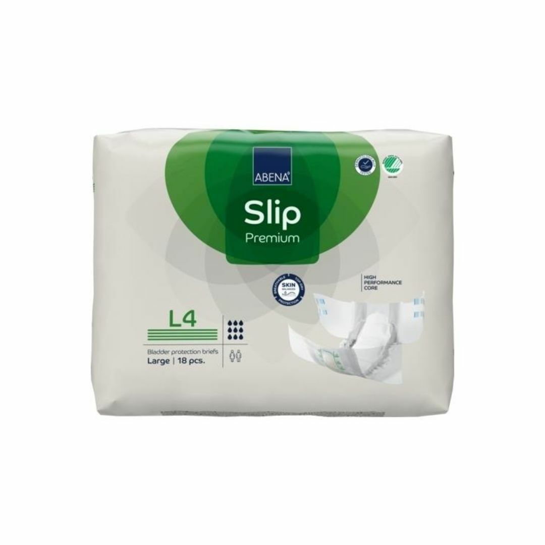Abena 雅保 - Slip Premium L4 特強夜用成人紙尿片 (大) | (原箱4包 x 12片)