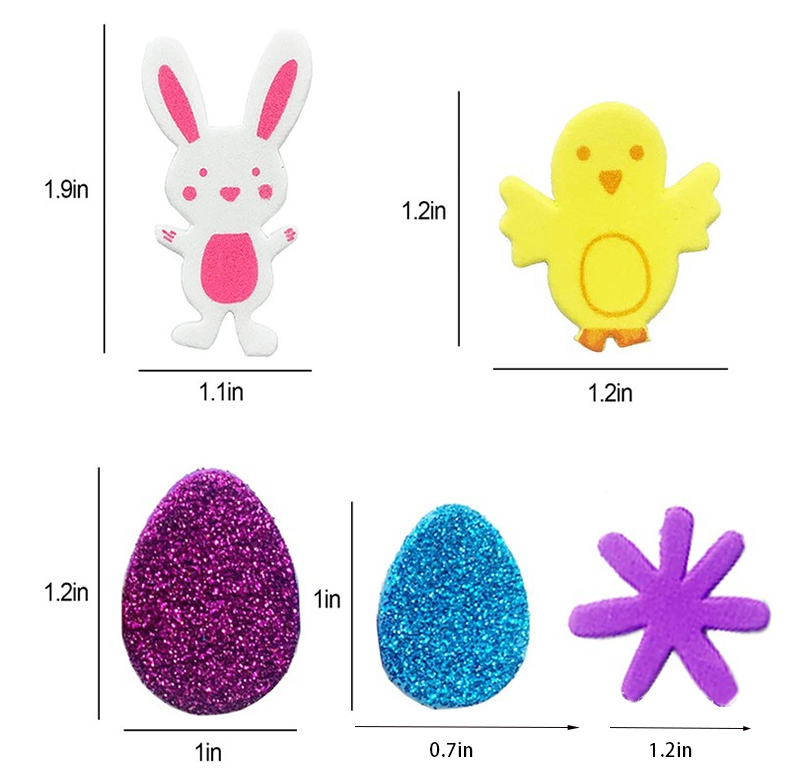 復活節DIY泡沫貼紙-兔子彩蛋大套裝 M17529