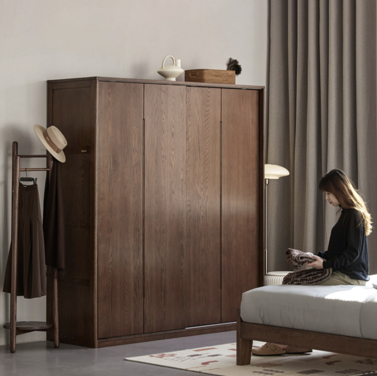 貝里胡桃推拉門衣櫃 BL-F8041