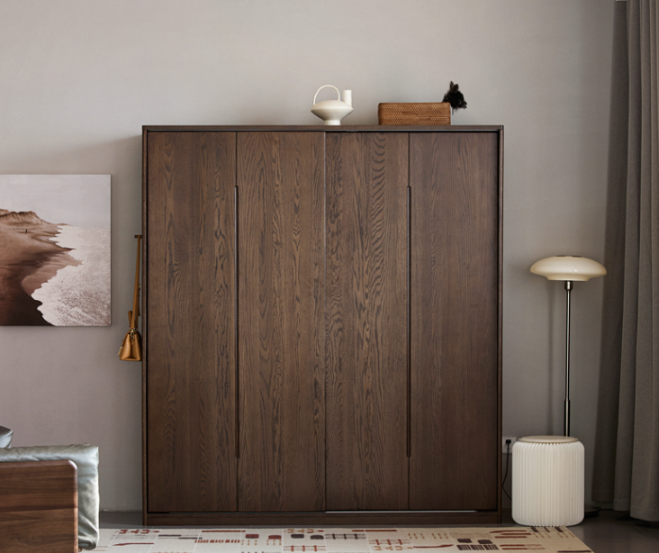 貝里胡桃推拉門衣櫃 BL-F8041