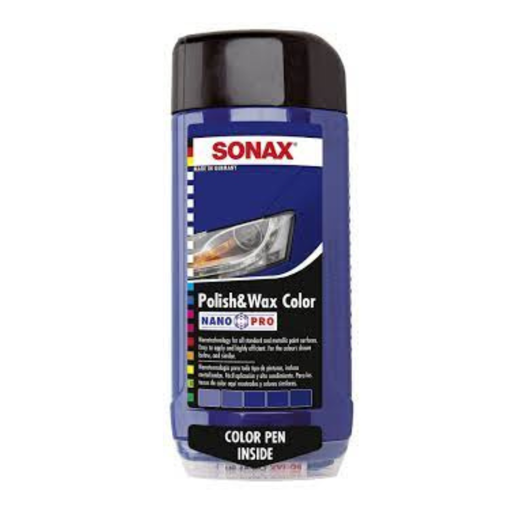 SONAX 亮麗水晶色蠟-藍色, 500ml