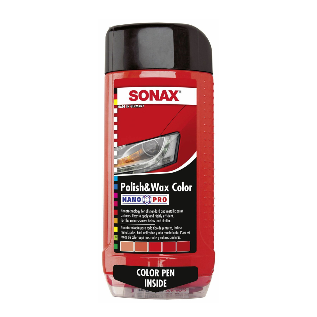 SONAX 亮麗水晶色蠟-紅色, 500ml