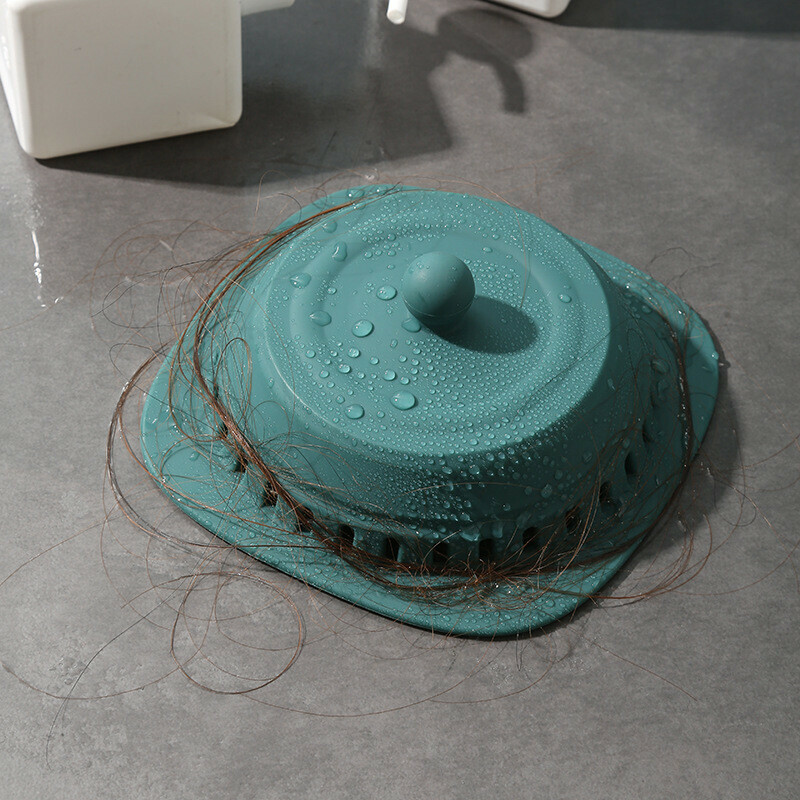 「防臭防堵防蟲」矽膠按壓式排水過濾漏蓋 1套3個