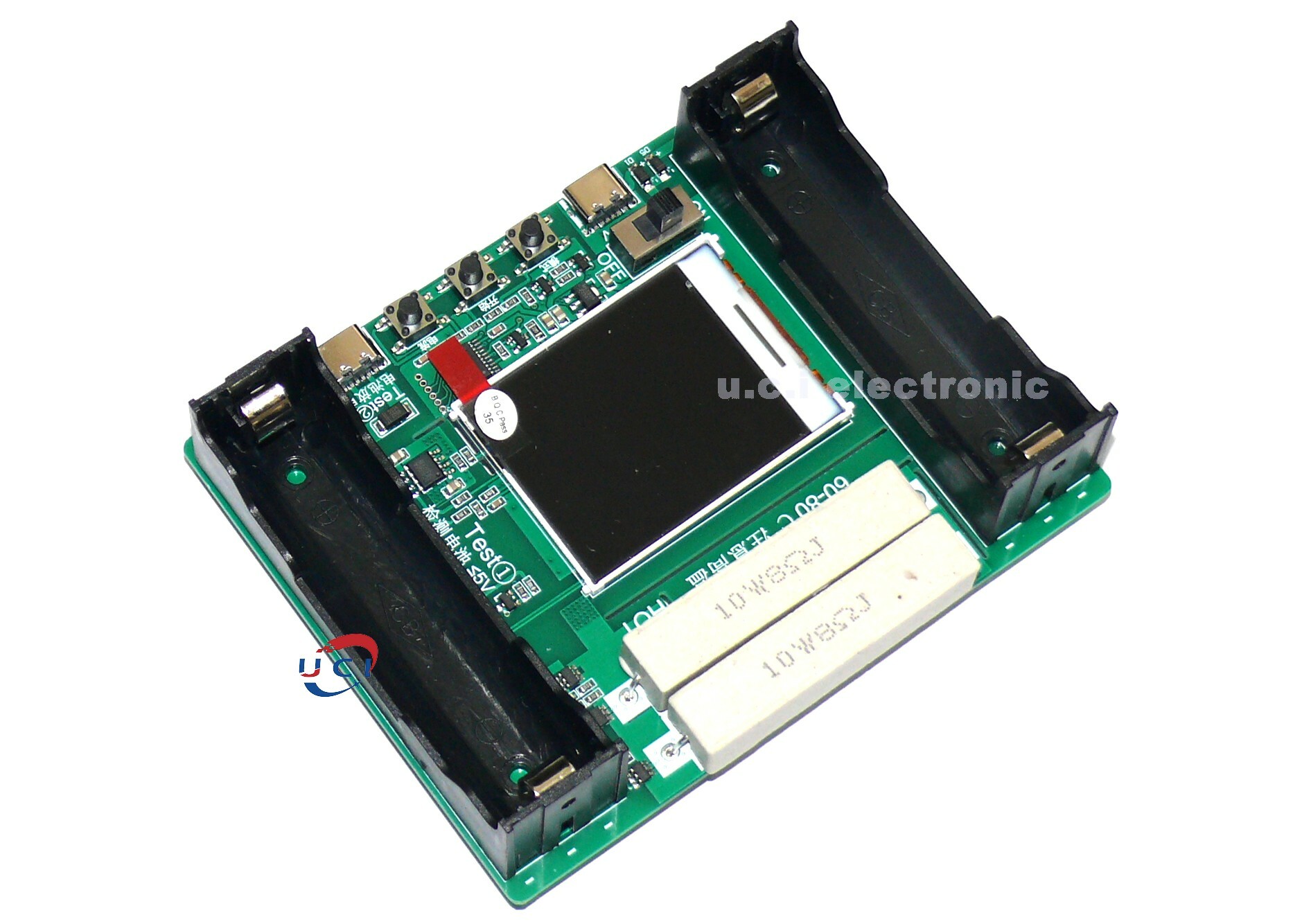 【UCI電子】(L-37) 18650電池容量內阻檢測儀 自動充放模組DIY檢測電量模組Type-C埠 電池測試儀